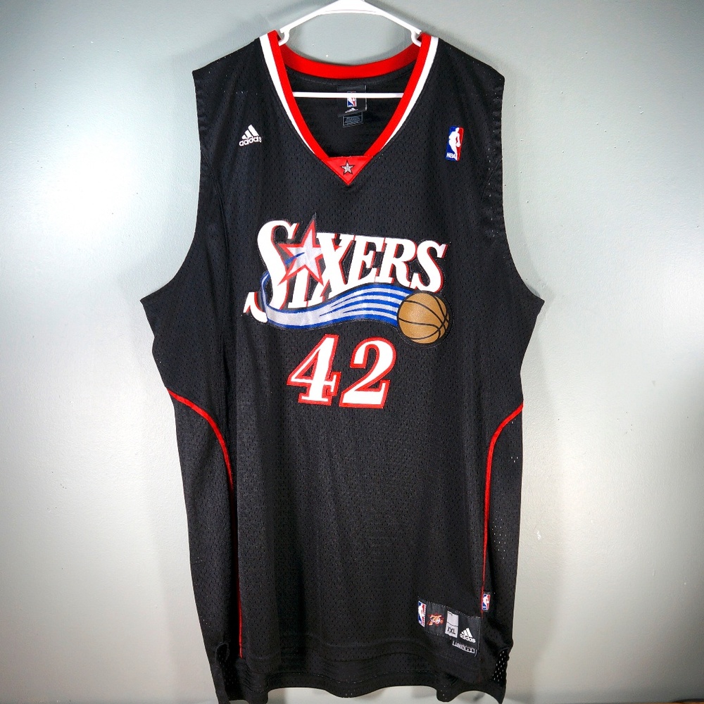 76ers Adidas Elton Brand Philadelphia Black Jersey